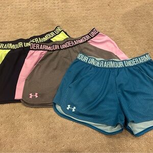 Under Armour Women's Athletic Shorts - Blue, Pink, Gray, Black: lo